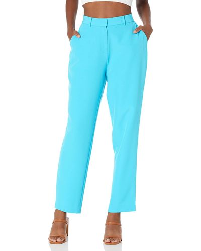 The Drop 's Abby Flat Front Pant - Blue