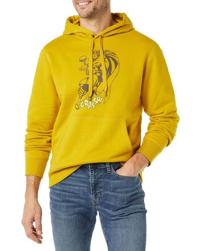Amazon Essentials Disney Star Wars Marvel Fleece Pullover Hoodie Sweatshirts Felpa con Cappuccio - Giallo