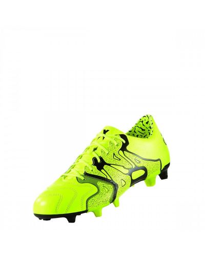 adidas Mens Mens X 15.1 Fg/ag Football Boots In Yellow - Uk 6.5