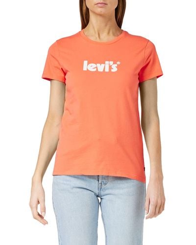 Levi's The Perfect Tee Camiseta Mujer Persimmon - Naranja