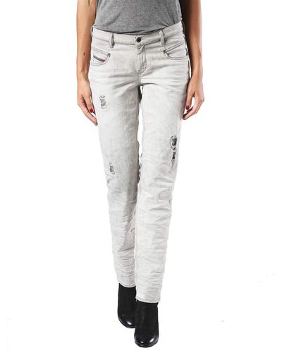 DIESEL Belthy 0676M Jeans Slim Straight - Grau
