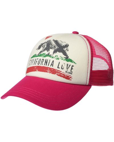 Billabong Womens California Love Pitstop Adjustable Trucker Hat Baseball Cap - Multicolor