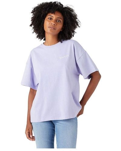 Wrangler Girlfriend Tee T-shirt - Purple