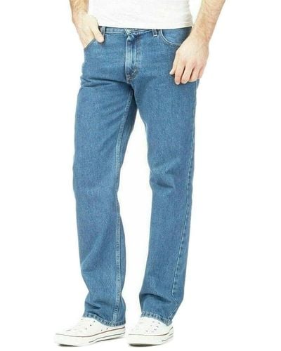 adidas Aztec S Regular Fit Zip Fly Jeans – Heavy Duty 5 Pocket Waist 30 To 50 Inch Jeans Light - Blue
