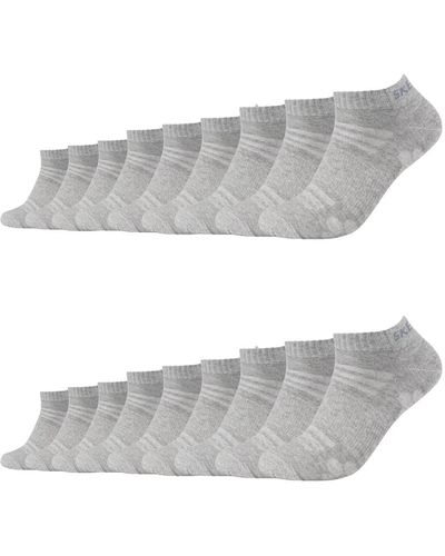 Skechers 18 Paar Sneaker Socken SK43022 - Grau