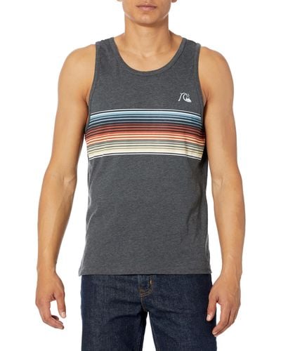 Quiksilver Swell Vision Tank Top Tee Shirt - Blue