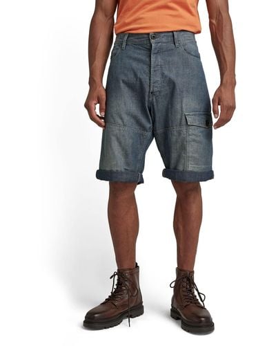 G-Star RAW Shorts Bearing Cargo Pantalones Cortos - Azul