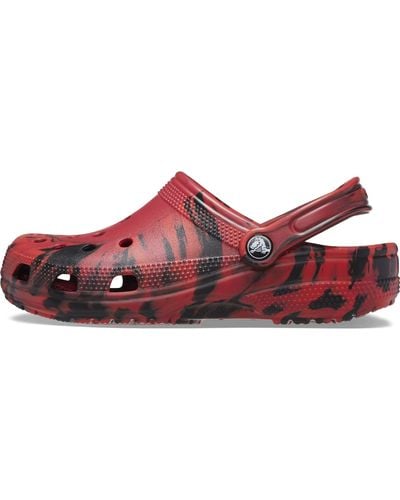 Crocs™ Classic Marbled Tie Dye Clog - Red