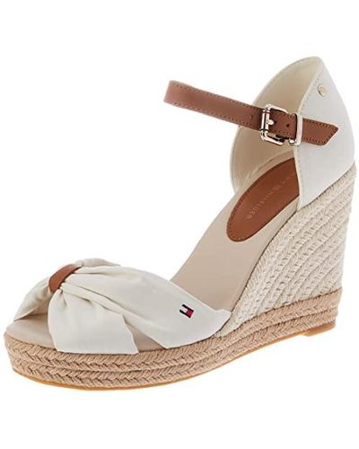 Tommy Hilfiger Basic Opened High Wedge Open Toe Sandals - Brown