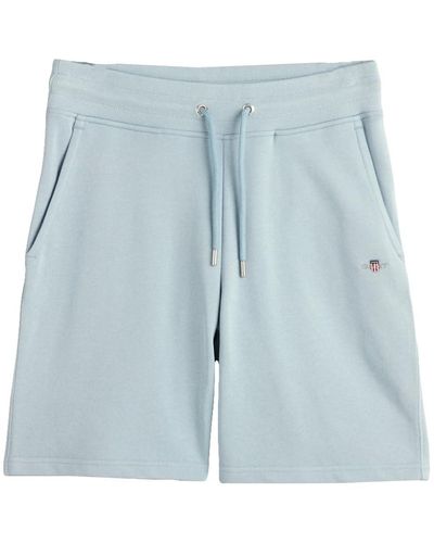 GANT REG Shield Sweat Lässige Shorts - Blau