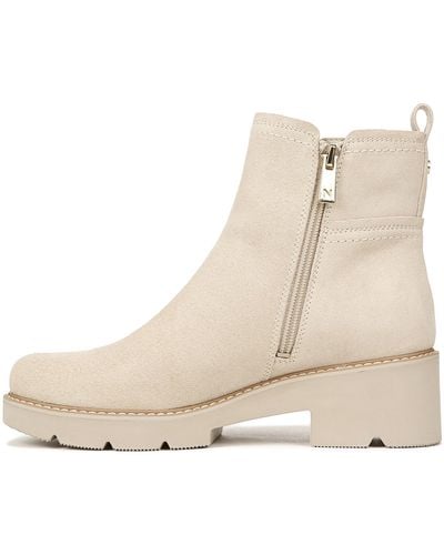 Naturalizer S Darry Bootie Water Repellent Ankle Boot Porcelain Beige Suede 9 M - Natural