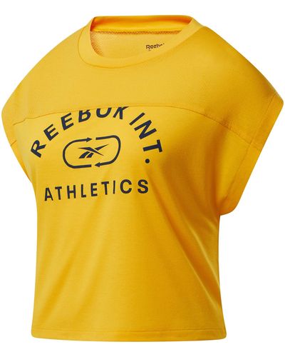 Reebok Workout Ready Supremium T-shirt - Yellow
