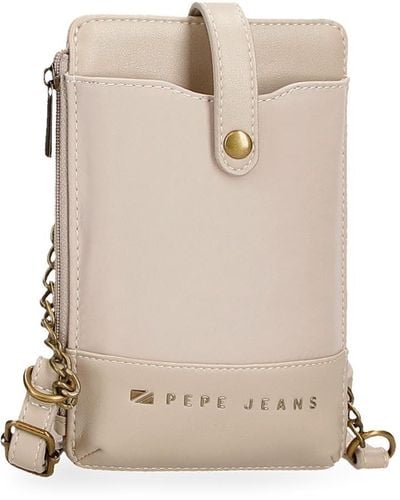 Pepe Jeans Morgan Umhängetasche für Handy - Natur