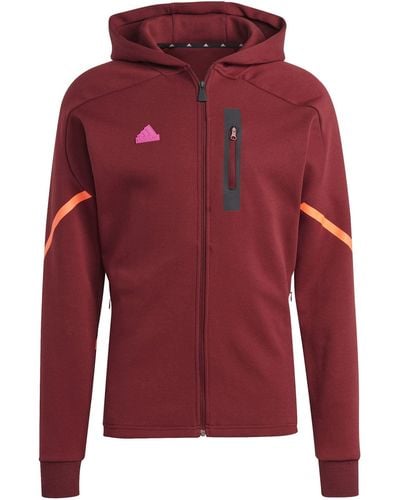 adidas M D4gmdy Fzhd Hooded Track Top - Rood