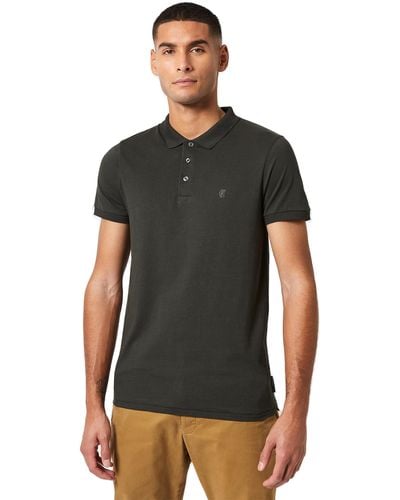 French Connection Jersey Polo Shirt - Black