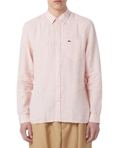 Lacoste Chemise ML homme-CH5692-00 - Rose