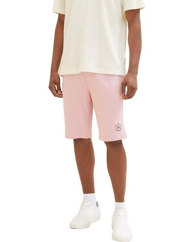 Tom Tailor 1036329 Bermuda Sweatpants Shorts - Pink