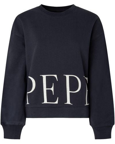Pepe Jeans Victoria Sweatshirt Voor - Blauw