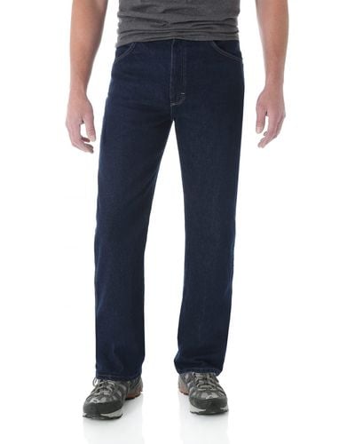 Wrangler Mens Classic Fit Jeans - Blue