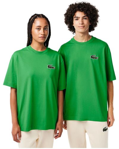 Lacoste TH0062 t-Shirt ches Longues Sport - Vert