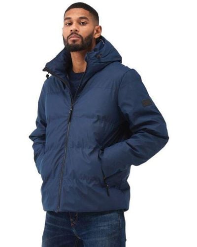 Regatta S Saltern Padded Insulated Hooded Jacket - Blue