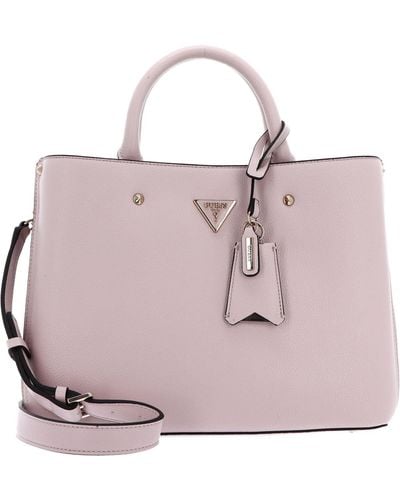 Guess Sac à main Meridian Girlfriend Satchel Light Rose Taille unique