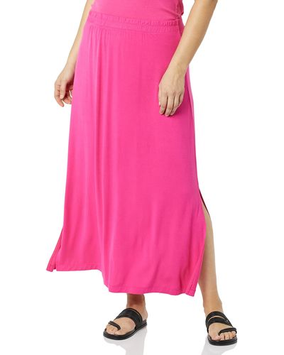 Amazon Essentials Lightweight Knit Maxi Skirt - Pink