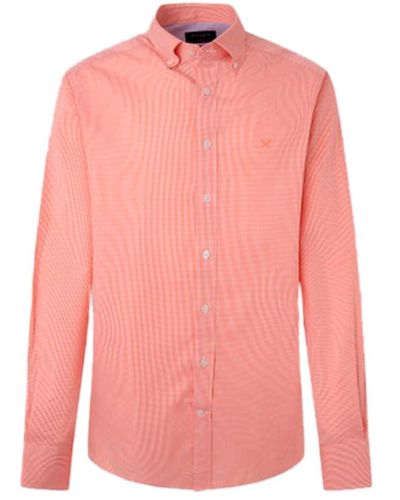 Hackett Essential Mini Gingham Shirt - Pink