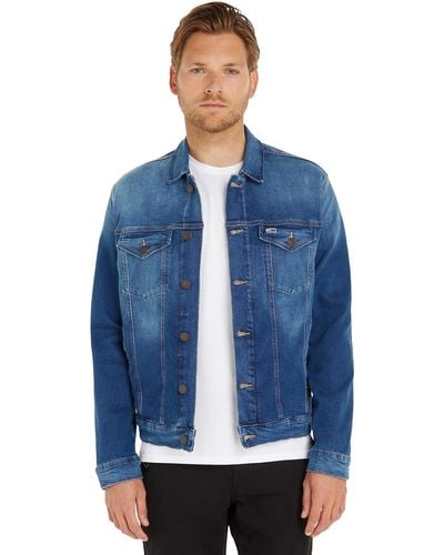 Tommy Hilfiger Tommy Jeans Jeansjack Voor - Blauw