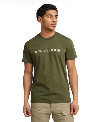 G-Star RAW Corporate Script Logo R T T-shirt - Green