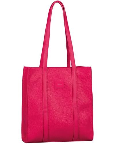 Gabor Bags Elfie Shopper Umhängetasche Reißverschluss Mittelgroß Rosa - Pink