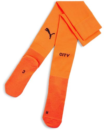 PUMA Chester City S Plain Socks Orange Size Uk 2.5-5