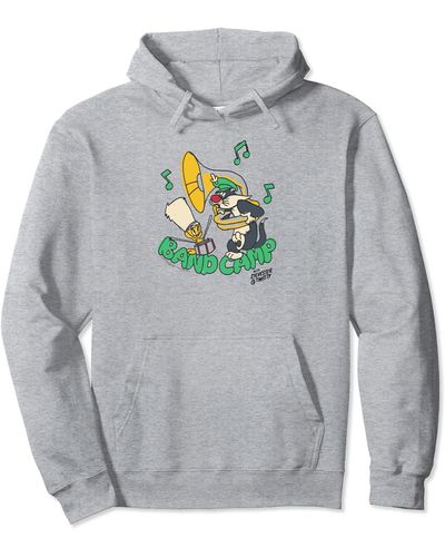 Amazon Essentials Looney Tunes Sylvester und Tweety Band Camp Pullover Hoodie - Grau