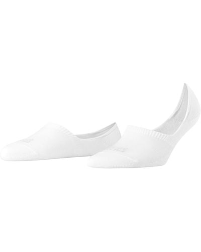 FALKE S Invisible Step High Cut W Cotton No-show Plain 1 Pair Liner Socks - White