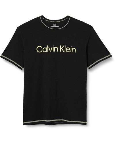 Calvin Klein T-Shirt Kurzarm Rundhalsausschnitt - Schwarz