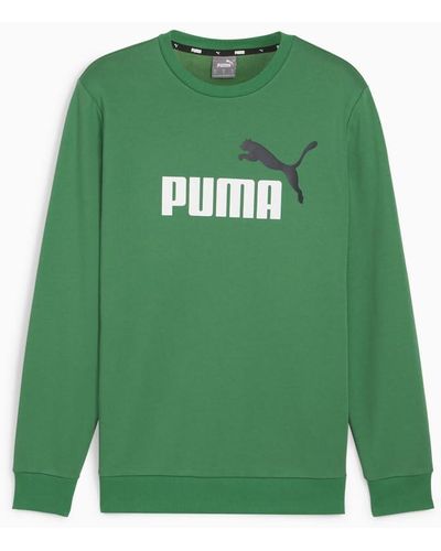 PUMA Tone Logo Crew Neck Sweatshirt Casual - Green