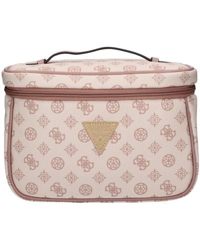 Guess Wilder Toiletry Train Case Light Nude - Rose