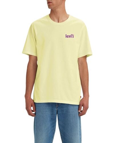 Levi's Ss Relaxed Fit T-Shirt Core Poster Lemonade XS - Orange