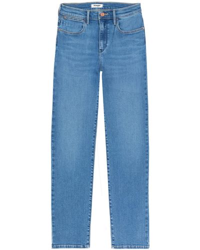 Wrangler Straight Aurelia Jeans - Blau
