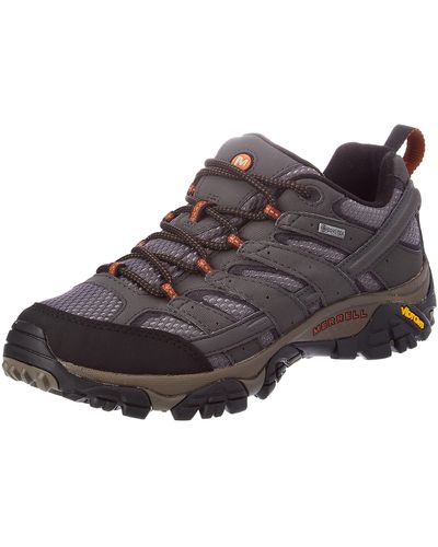 Merrell Moab 2 Gtx Low Rise Hiking Shoes,grey Beluga - Black