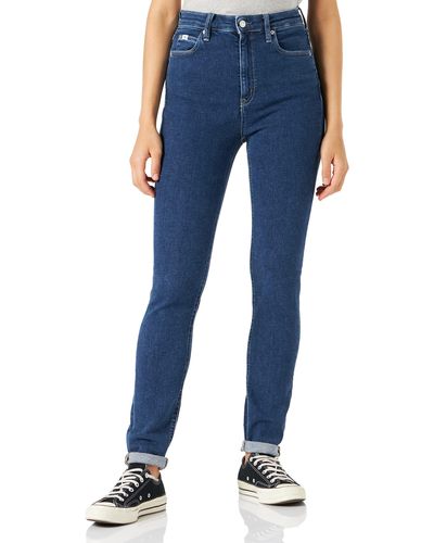 Calvin Klein Jeans High Rise Skinny 516 Pantalones - Azul