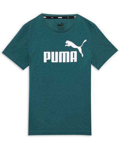 PUMA Ess Logo T-shirt Voor Jongens - Groen