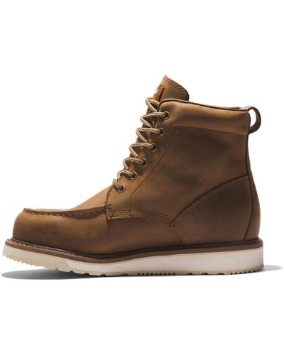 Timberland Pro 6 Inch Moc-toe Industrial Wedge Work Boot - Brown