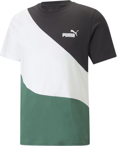 PUMA Tops Power Cat T-shirt Voor Xs Vine Green - Groen