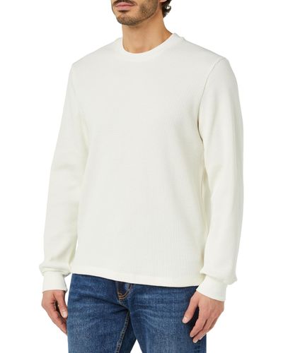 S.oliver Sweatshirt mit Waffelpiqué-Struktur White - Weiß