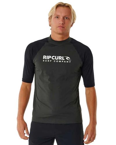 Rip Curl Shock UPF S/S Mens Size - S - Nero