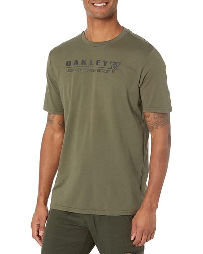 Oakley Adult Si Pillars Tee T-shirt - Green