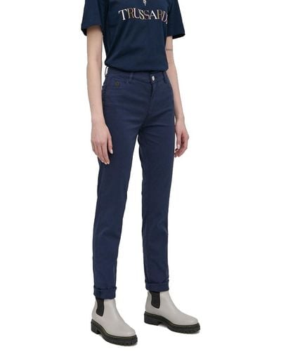 Trussardi Jeans 5 Pocket 105 Skinny High Waist Fit 56J000021T005865 28 Blu Night Sky U281