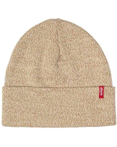 Levi's Slouchy Red Tab Beanie - Naturel