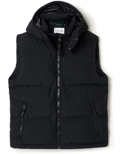 Lacoste BH1611 ärmellose Jacke - Schwarz